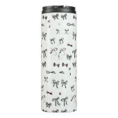 MODERN STYLISH CUSTOMIZED YOUR OWN BOW WHITE THERMOSBEKER (Achterkant)