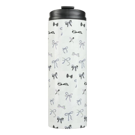 MODERN STYLISH CUSTOMIZED YOUR OWN BOW WHITE THERMOSBEKER (Voorkant)