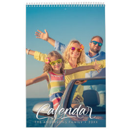 Modern Stylish Photo Family 2026 Calendar Kalender
