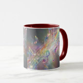 Modern Stylish Pitch Notes Mok (Voorkant rechts)