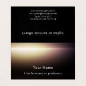 Modern Stylish QR Code Technology Custom Template Visitekaartje (Buitenkant ongevouwen)