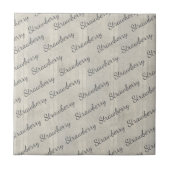 Modern stylish script text in smoky pattern Grey Tegeltje (Voorkant)