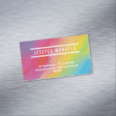 Modern stylist Art Visitekaartje Magnet Magnetisch Visitekaartje (Voorbeeld)