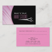 Modern Stylist Salon Appointment Visitekaartje Afsprakenkaartje (Voorkant / Achterkant)