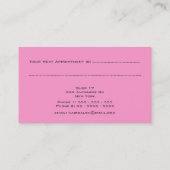 Modern Stylist Salon Appointment Visitekaartje Afsprakenkaartje (Achterkant)