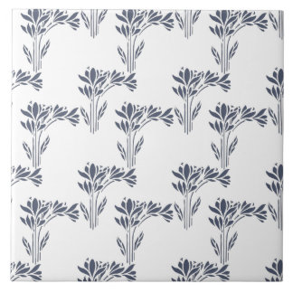 Modern Stylized Foliage Decorative Tegeltje