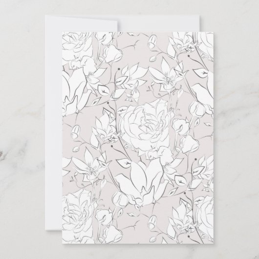 modern subtiel baby shower (Achterkant)