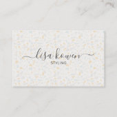 Modern subtiel terrazzo-keramisch patroon visitekaartje (Voorkant)