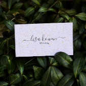 Modern subtiel terrazzo-keramisch patroon visitekaartje