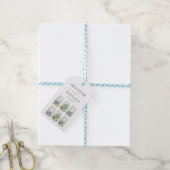 Modern Succulent Terrarium Fiesta Bloemenbruiloft Cadeaulabel (Met Touw)