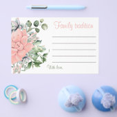 Modern Succulent Waterverf Coral Family Tradition Flyer (Enkel)