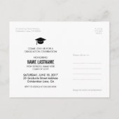 Modern Summer Afstuderen Uitnodiging Briefkaart Fo (Achterkant)