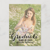 Modern Summer Afstuderen Uitnodiging Briefkaart Fo (Voorkant)