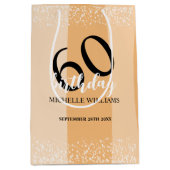 Modern Summer Birthday Party In Pink Medium Cadeauzakje (Voorkant)