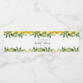 Modern Summer Citrus Vrijgezellenfeest Waterfles Etiket (Enkel label)