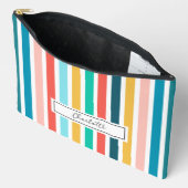 Modern Summer Colorful Vertical Stripes Custom Etui (Open)