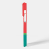 Modern Summer Coral Aquamarine Monogram Case-Mate iPhone Case (Achterkant / Links)