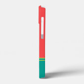 Modern Summer Coral Aquamarine Monogram Case-Mate iPhone Case (Achterkant / Links)