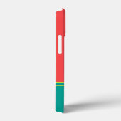 Modern Summer Coral Aquamarine Monogram Case-Mate iPhone Case (Achterkant / Rechts)
