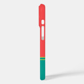 Modern Summer Coral Aquamarine Monogram Case-Mate iPhone Case (Achterkant / Links)