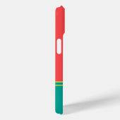 Modern Summer Coral Aquamarine Monogram Case-Mate iPhone Case (Achterkant / Rechts)