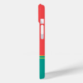 Modern Summer Coral Aquamarine Monogram Case-Mate iPhone Case (Achterkant / Links)