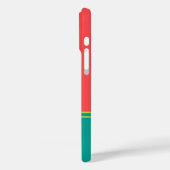 Modern Summer Coral Aquamarine Monogram Case-Mate iPhone Case (Achterkant / Links)