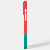 Modern Summer Coral Aquamarine Monogram Case-Mate iPhone Case (Achterkant / Links)
