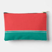Modern Summer Coral Aquamarine Monogram Etui (Achterkant)
