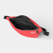 Modern Summer Coral Monogram Heuptasje (Open)