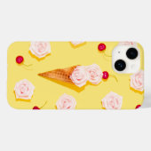 Modern Summer Floral Ice-crème | Zomer Case-Mate iPhone Case (Achterkant (horizontaal))