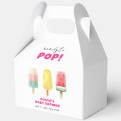 Modern Summer Popcicle Ice Cream Baby shower Bedankdoosjes (Achterkant)