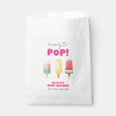 Modern Summer Popcicle Ice Cream Baby shower Bedankzakje (Voorkant)