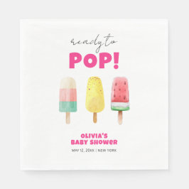 Modern Summer Popcicle Ice Cream Baby shower Servet