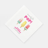 Modern Summer Popcicle Ice Cream Baby shower Servet (Hoek)