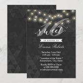 Modern Summer String Lights Sweet 16 Kaart (Voorkant / Achterkant)