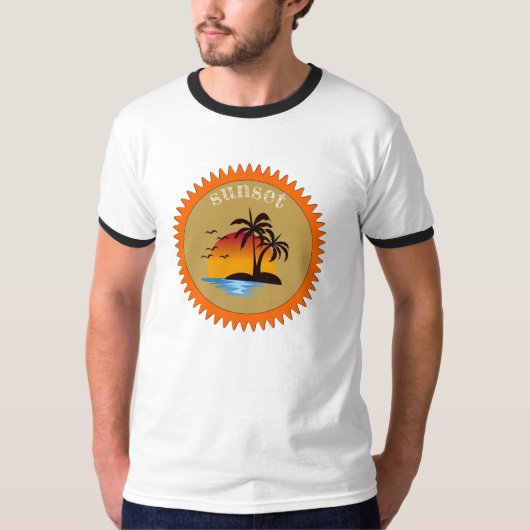 Modern Summer Sunset T-shirt (Voorkant)