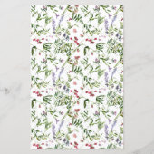 Modern Summer Wildflower Calligraphy Wedding Menu (Achterkant)