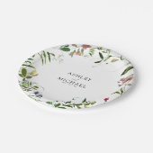 Modern Summer Wildflower Calligraphy Wedding Papieren Bordje (Gekanteld)