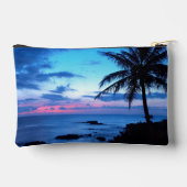 Modern Summery Tropical Island Beach Sunset Foto Etui (Achterkant)