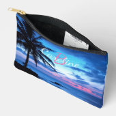 Modern Summery Tropical Island Beach Sunset Foto Etui (Open)