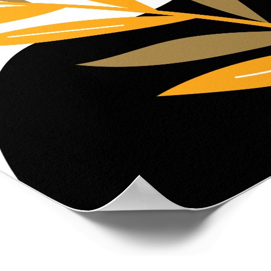 Modern Sun Boho Botanical Bohemian Abstract Poster (Hoek)