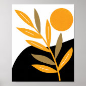 Modern Sun Boho Botanical Bohemian Abstract Poster (Voorkant)