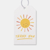 Modern Sun Kids Verjaardagsfeestje Bedankt Favor Cadeaulabel (Voorkant)