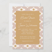 Modern Sun Moon Line Terracotta Gold Vrijgezellenf Kaart (Voorkant)