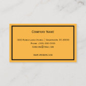 Modern Sun Rays Visitekaartje (Achterkant)