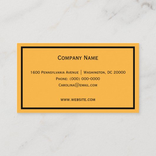 Modern Sun Rays Visitekaartje (Achterkant)