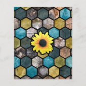 Modern Sunflower Farmhouse Pattern Flyer (Achterkant)