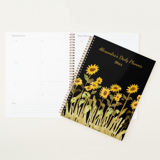 Modern Sunflower Planner (Display)