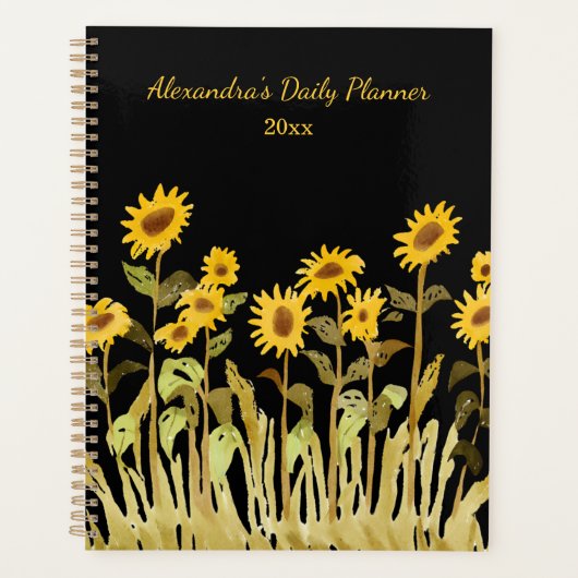 Modern Sunflower Planner (Voorkant)